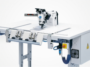 Durkopp Adler 739-23-01 – CNC-controlled sewing unit for runstitching and simultaneous trimming of small parts
