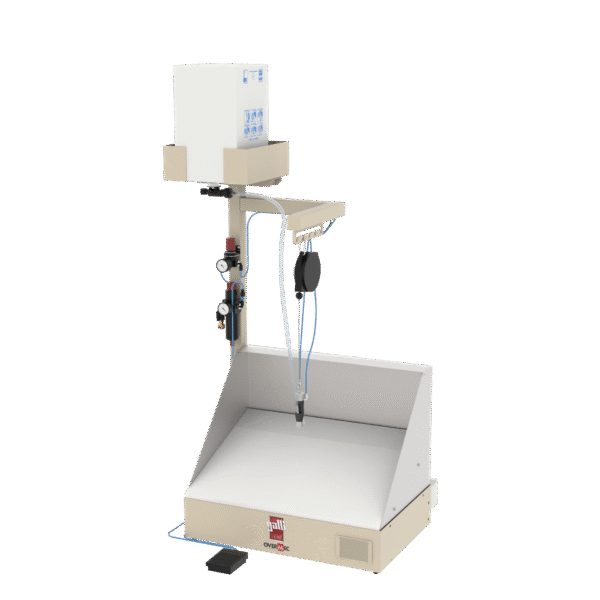 Galli TS 8BB – TS 8 1L – TS 8 10L spray unit for water-based adhesive with suction table