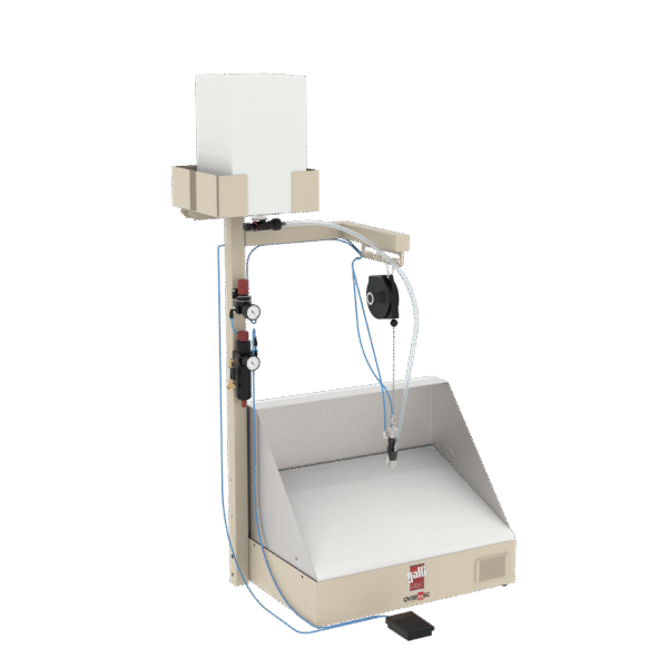 Galli TS 8BB – TS 8 1L – TS 8 10L spray unit for water-based adhesive with suction table