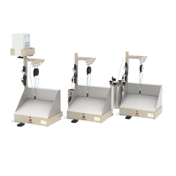 Galli TS 8BB – TS 8 1L – TS 8 10L spray unit for water-based adhesive with suction table