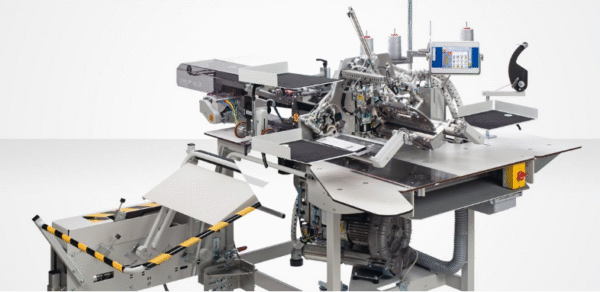 1-11.png Durkopp Adler 756 F – Sewing unit for runstitching straight and slanted pocket openings with fully automatic feeding device and pattern matching