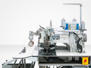 Duerkopp Adler 755S – Sewing unit for runstitching of rectangular piped pockets, flap pockets and welt pockets