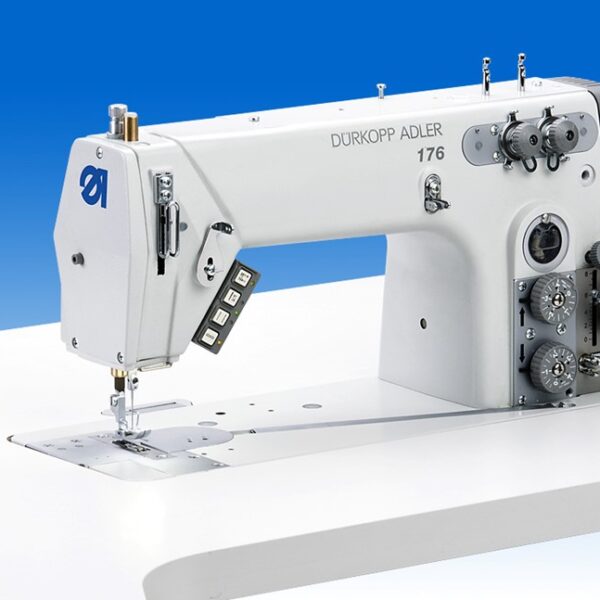 Durkopp Adler 175 / 176 / 179 – Single or double needle chainstitch machine with DIFFERENTIAL FOOT TOP FEED or DIFFERENTIAL BOTTOM FEET