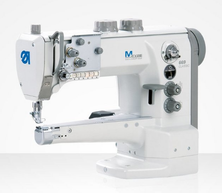 1-3.png Dürkopp Adler 669 ECO/CLASSIC Single needle lockstitch cylinder bed sewing machine with large horizontal hook for universal use.