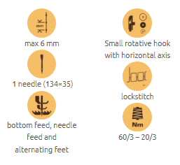1-53.png VBO XXS H270 EVO TRIPLE FEEDING Single needle lockstich sewing machine with oscillating arm and XXS post bed
