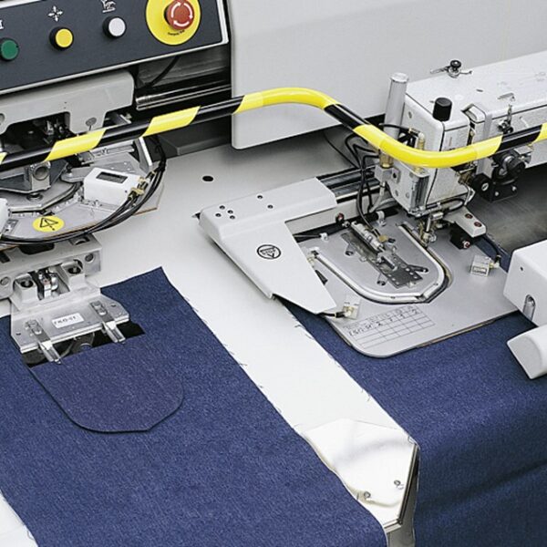 Durkopp Adler 806N – Sewing units for creasing and attaching pockets (knitted & woven fabrics)