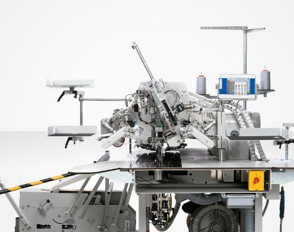 Duerkopp Adler 755 B / 756 B – Sewing units for runstitching straight and slanted pocket openings with fully automatic feeding device