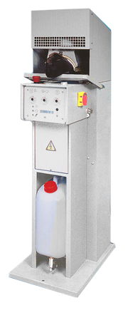 181.png Elettrotecnica BC Mod 181 Electro-pneumatic machine for steaming the toe-cap and the side of the and reactivate the toe- cap before lasting