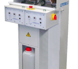 Elettrotecnica BC Mod 182 Electro-pneumatic machine for steaming the toe-cap and the side of the upper and reactivate the toe- cap before lasting