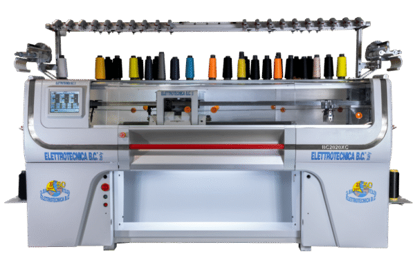 2020XC.png Elettrotecnica BC Mod BC2020XC Machine for the flat knitting of the uppers, belonging to the second generation