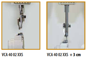 3-14.png Cometa VCA 40 02 XXS+3cm post bed, bottom feed, needle feed and alternating feet sewing machine with height adjustment up to 9 mm