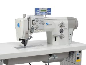 Durkopp Adler 887 M-TYPE One or two needle flatbed machine with triple feed - wheel feed, needle feed and driven roller presser for light and medium-heavy materials