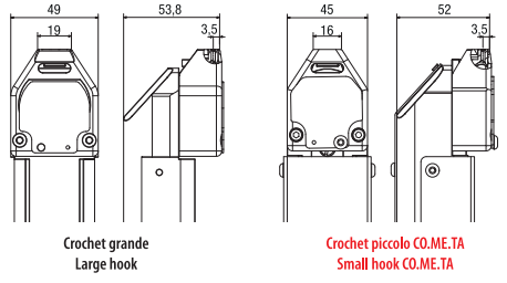 4-11.png Cometa VCA 40 02 High Post bed, single needle machine, bottom feed, needle feed and alternating feet, with foot stroke adjustable up to 9mm