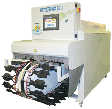 425_NWPS.png Elettrotecnica BC Mod 425NWPS/K Programmed conveyor belt cement drying machine with double reactivation and opanka system