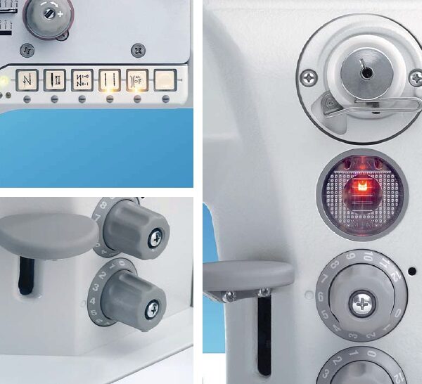 Dürkopp Adler 867 M-Type Single or Double Needle Flat Bed Lockstitch Sewing Machine with Bottom Feed, Needle Feed and Alternating Top Feed for Medium to Heavy-Duty Materials