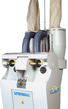 Elettrotecnica BC Mod 88I Dry antifire sanding soundproof machine at 2 stations with inverter