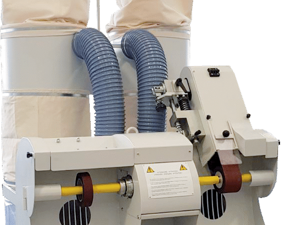 Elettrotecnica BC Mod 88N TS Dry antifire sanding soundproof machine at 2 stations pad/ribbon, 4.0 system and touchscreen