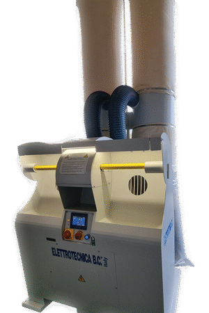 Elettrotecnica BC Mod 88TS Dry antifire sanding soundproof machine at 2 stations, 4.0 system and touchscreen