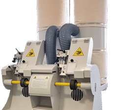 Elettrotecnica BC Mod 88N/2 Dry antifire sanding soundproof machine at 2 stations ribbon /ribbon