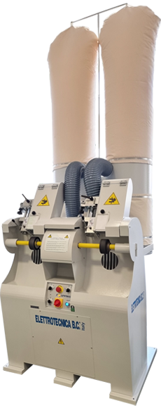 88n2.png Elettrotecnica BC Mod 88N/2 Dry antifire sanding soundproof machine at 2 stations ribbon /ribbon