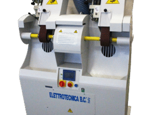 Elettrotecnica BC Mod 88N/2 TS Dry antifire sanding soundproof machine at 2 stations ribbon /ribbon, 4.0 system and touchscreen