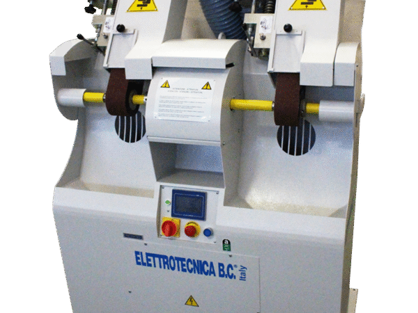 Elettrotecnica BC Mod 88N/2 TS Dry antifire sanding soundproof machine at 2 stations ribbon /ribbon, 4.0 system and touchscreen