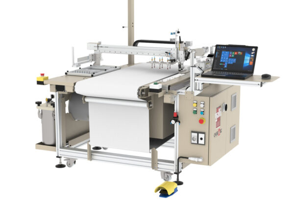 Galli CCN0 – T1.5 Two axes spray gluing system with conveyor belt, working area mm 600 x 400