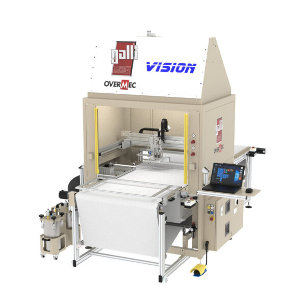 CCN3_3TE_VISION.jpg Galli CCN3 – 3TE VISION three axis gluing robot with machine vision system with conveyor belt
