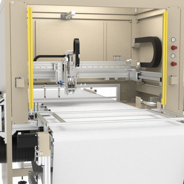 CCN3_3TE_VISION_3.jpg Galli CCN3 – 3TE VISION three axis gluing robot with machine vision system with conveyor belt