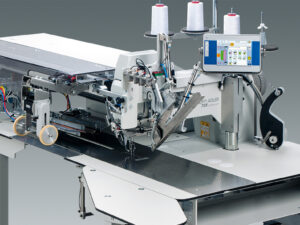 Duerkopp Adler 755 A / 756 A – Sewing units for runstitching of straight and slanted piped pockets, flap pockets and welt pockets