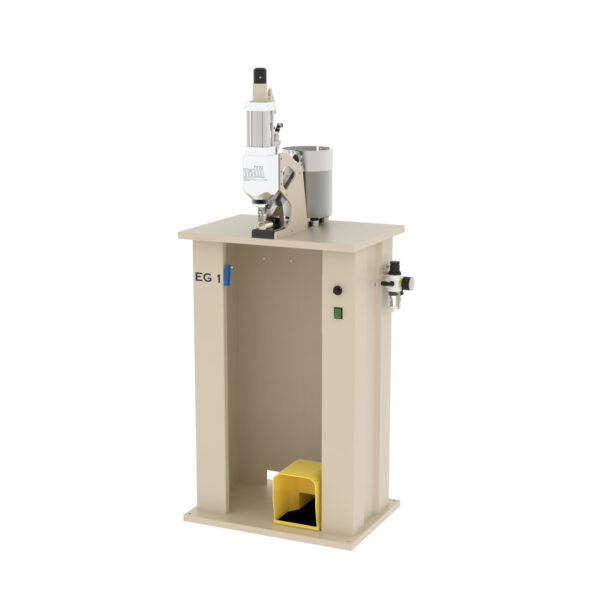 EG_1.jpg Galli EG1 Electro pneumatic stapler machine for belts loop with metal staple