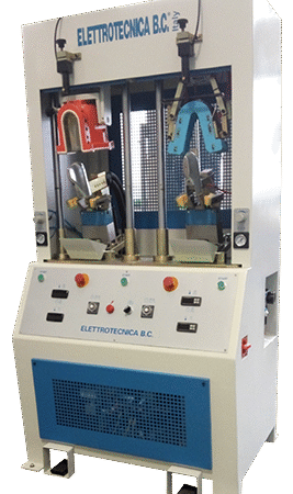 Elettrotecnica BC Mod 417 / 1CF Back-part moduling machine with hot and cold station