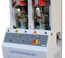 Elettrotecnica BC Mod 418 / 2C Back-part moduling machine with 2 hot stations