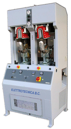 Elettrotecnica BC Mod 418 / 2C Back-part moduling machine with 2 hot stations