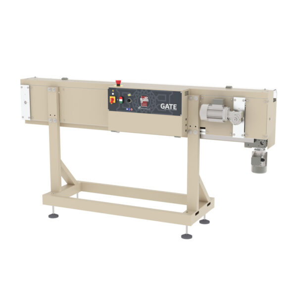 Galli GATE U Unloader with internal area to collect belts and shoulderstraps, lenght 1500mm