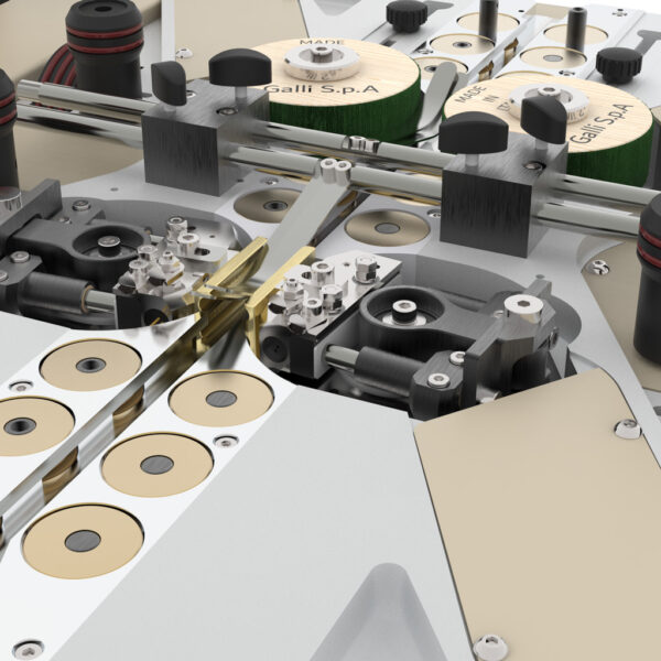 LCS_22_3_2.jpg Galli LCS 2+2 Milling/polishing machine with two vibrating glazing hot tools and two polishing tools for edges, with tip polishing