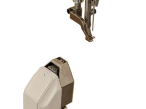 Cometa VCA 40 02 High Post bed with a sliding column, single needle machine, bottom feed, needle feed and alternating feet, with foot stroke adjustable up to 9mm