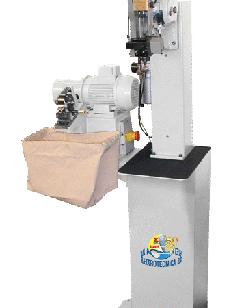 Elettrotecnica BC Mod 438/431 Pneumatic insole attaching machine with crop