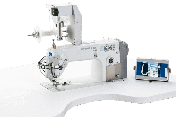 Risunok13-1.png Durkopp Adler 610-10 – Optimized work station for taping operations respective for pre-ruffeling of sleeves
