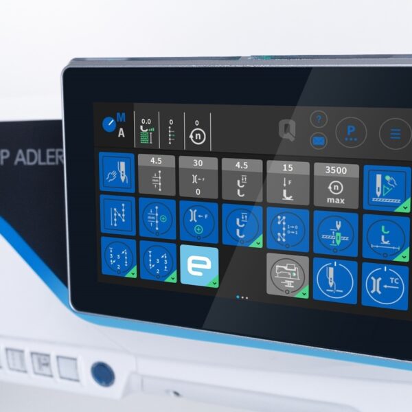 Durkopp Adler D867- e-con – Innovative and digitalized flatbed machines for perfect lockstitch seams in medium-heavy duty applications