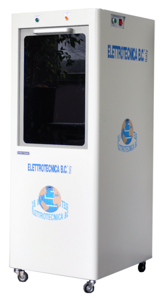 Sterilizzazione_1000.png Elettrotecnica BC Mod 1000 Sterilizer for shoes / manual boxes shop