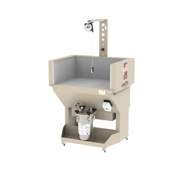 TS_3.jpg Galli TS 3 Spray applicator for water-based adhesive with suction table and walls opening in the sides