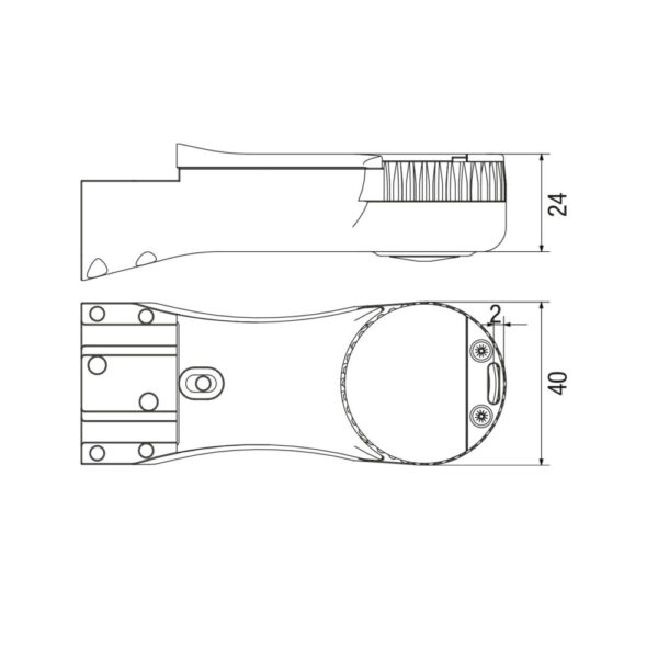 VBG_XXS_SMALL_EVO_DELTA_MISURE_1000x1000-2.jpg VBG XXS SMALL EVO One needle, double feed lockstitch sewing machine with 360° vertical axis rotating arm.