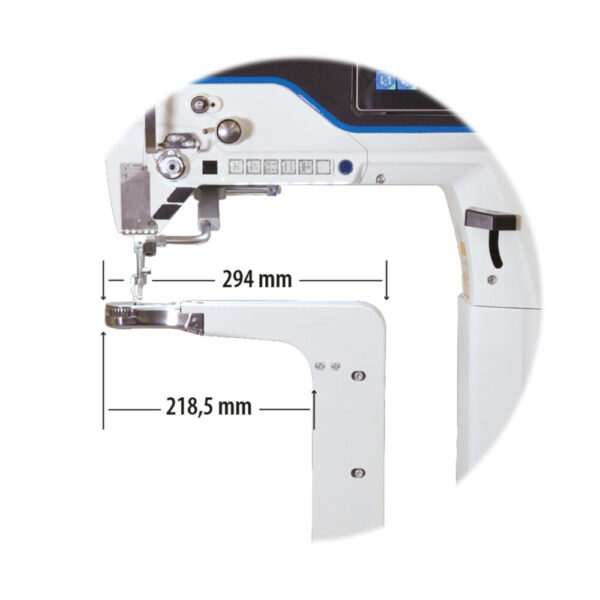 VBG_XXS_SMALL_EVO_DELTA_MIS_BRACC_1000x1000.jpg VBG XXS SMALL EVO DELTA One needle, double feed lockstitch sewing machine with 360° vertical axis rotating arm