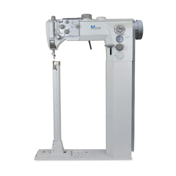 VCA40_01_H600_macchina_1000x1000.jpg Cometa VCA 40 01 – H600 High post bed, bottom feed, needle feed and alternating feet sewing machine with height adjustment up to 9 mm. Lockstitch, vertical hook.