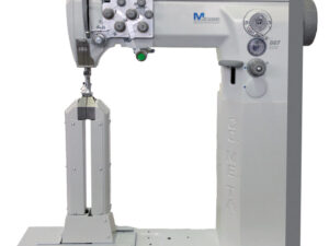 Cometa VCA 40 02 CS – 2 needles, High Post bed with a sliding column, sewing machine, bottom feed, needle feed and alternating feet, with foot stroke adjustable up to 9mm