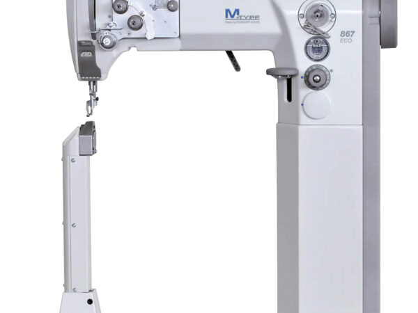 Cometa VCA 40 02 High Post bed, single needle machine, bottom feed, needle feed and alternating feet, with foot stroke adjustable up to 9mm