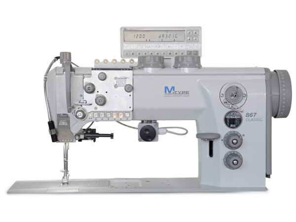 VP_8673CM.jpg Cometa VP 867+3cm Single or double needle flat bed, lockstitch sewing machine with triple feed