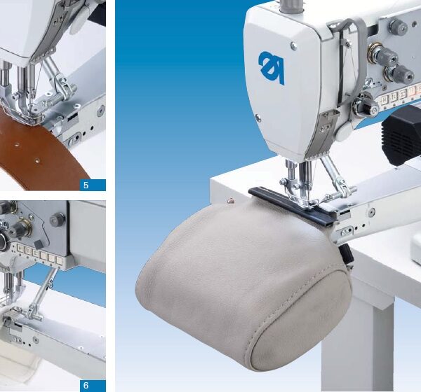 Dürkopp Adler 669 ECO/CLASSIC Single needle lockstitch cylinder bed sewing machine with large horizontal hook for universal use.