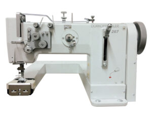 Cometa VBR 02 BF Feed-of the arm machine (front U-Type), tween-needle, bottom feed, needle feed, alternating feet, lockstitch.